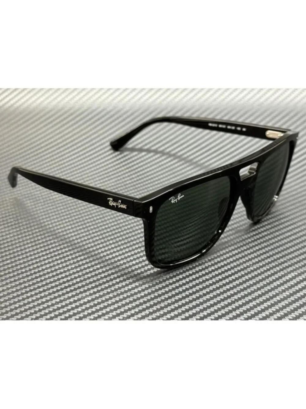 New Ray-Ban Men Black Sunglasses 58-20-150